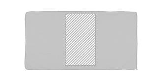 Serviette sport en vert Gymnasiot - Marquage Recto