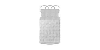 Gourde de sport en acier de 750 ml Batou - Marquage autour