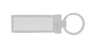 Porte-clés écologique en liège Garsue - Marquage Recto