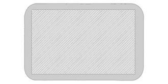 Lunch box en plastique PLA avec couverts Gator - Impression Haut