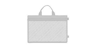 Porte-document en PET recyclé Divas - A l'avant