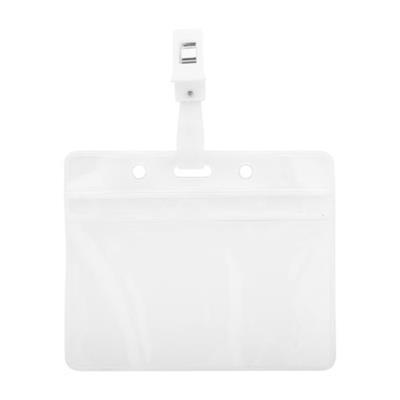 Porte-badge en plastique transparent Solin Transparent
