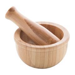 OBG PUB - Mortier et pilon en bambou résistant Saza