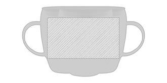 Mug thermos à double paroi en verre Fasye - Marquage autour