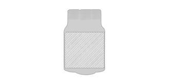 Carafe à eau de 600 ml en verre avec bouchon Rano - Marquage autour