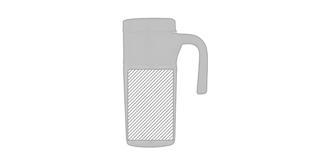 Mug thermos en acier inoxydable Arnor - Impression Droite