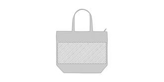 Sac shopping isotherme écologique Turios - Marquage Verso