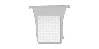 Sac à dos imperméable en PET recyclé Douzar - Marquage Recto