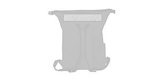 Sac à dos imperméable en PET recyclé Douzar - Marquage Verso