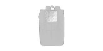 Sac à dos en PET recyclé au design urbain Guras - Impression Haut