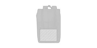 Sac à dos en PET recyclé au design urbain Guras - Marquage Recto