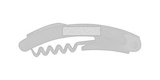 Tire-bouchon avec boîte en bambou Acaria - Marquage Recto