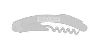 Tire-bouchon avec boîte en bambou Acaria - Marquage Verso