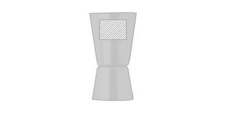 Set à cocktails avec shaker de 550 ml Wendora - Impression Haut