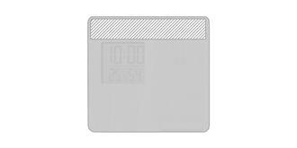 Station météo avec support pour téléphone Jiorus - Impression Haut