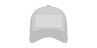 Casquette bicolore en polyester Sodelye - Marquage Recto