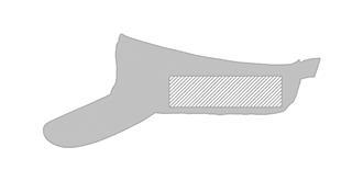 Visière écologique élégant en coton Farmie - Impression Gauche