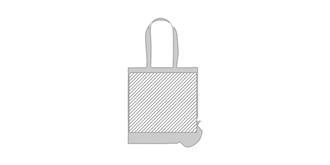 Tote bag écologique pliable en coton Varye - Marquage Recto