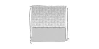 Sac piscine écologique en coton Galsin - Marquage Verso