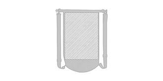 Sac marin étanche et indéchirable en polyester Jua - Marquage Recto