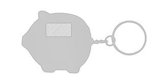 Porte-clés antistress en mousse Showbarn - Impression Droite