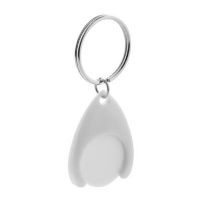 OBG.PUB - Porte-clés jeton pour caddy en plastique Neully Blanc Porte-clés jeton pour caddy en plastique Neully Blanc