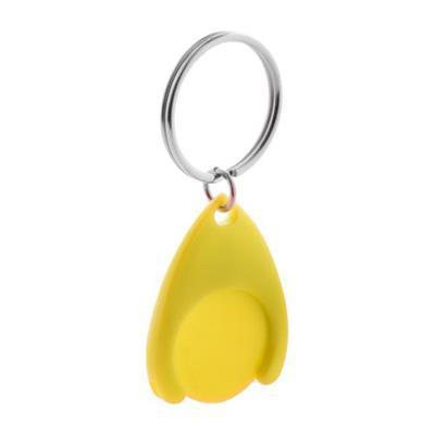 OBG.PUB - Porte-clés jeton pour caddy en plastique Neully Jaune Porte-clés jeton pour caddy en plastique Neully Jaune