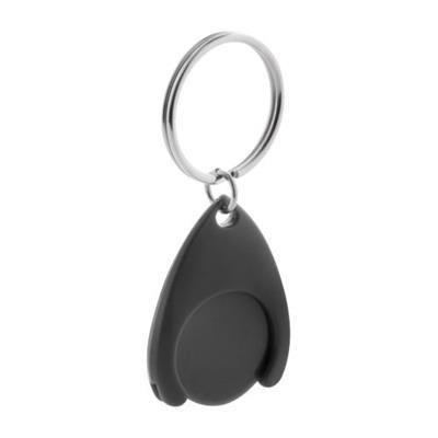 OBG.PUB - Porte-clés jeton pour caddy en plastique Neully Noir Porte-clés jeton pour caddy en plastique Neully Noir