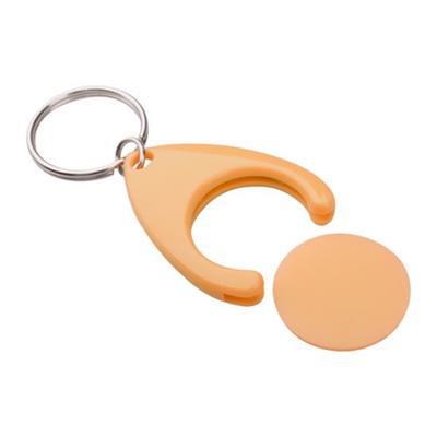 OBG.PUB - Porte-clés jeton pour caddy en plastique Neully Orange Porte-clés jeton pour caddy en plastique Neully Orange
