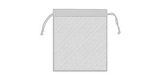 Sac de rangement réutilisable en coton Webye - Marquage Recto