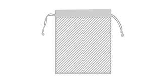 Sac de rangement réutilisable en coton Webye - Marquage Verso