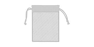 Sac réutilisable écologique en coton Geras - Marquage Verso