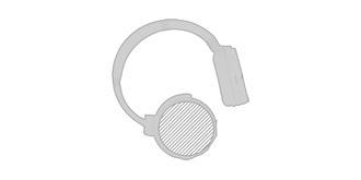 Casque Bluetooth avec extrémités en bambou Viarye - Impression Droite