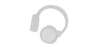 Casque Bluetooth avec extrémités en bambou Viarye - Impression Gauche