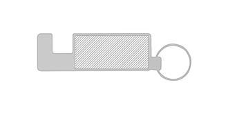 Porte-clés support téléphone portable Syrfa - Marquage Recto