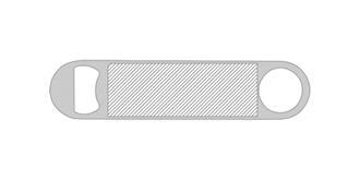Ouvre-bouteille en acier inoxydable Lopye - Marquage Verso