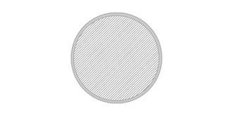 Tapis souris en liège de forme arrondie Lakye - Marquage Recto