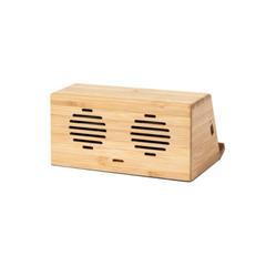 Chargeur enceinte Bluetooth en bambou Syras
