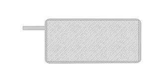 Hub USB en bambou avec 2 port Kaloys - Impression Bas