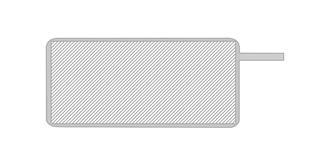 Hub USB en bambou avec 2 port Kaloys - Impression Haut