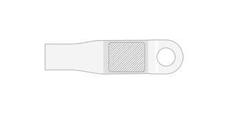 Clé USB en métal Silvero - Marquage Verso