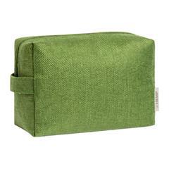 Trousse de toilette zippée en tissu de chanvre Hua