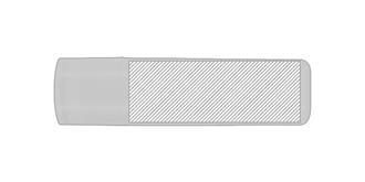 Baume à lèvres bicolore en plastique Niros - Impression Gauche