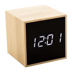 OBG PUB - Réveil en bambou avec thermomètre Boolar