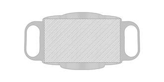 Mug double paroi de 175 ml en acier Gyras - Marquage autour