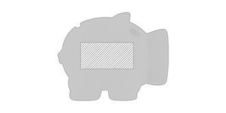 Tirelire coloré en forme de cochon Palyrs - Impression Gauche