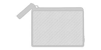 Porte-monnaie en RPET 600D Nelsor - Marquage Recto