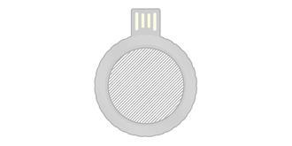 Clé USB en plastique Rorry - Marquage Verso