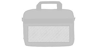 Porte-documents en polyester 600D Pirog - Marquage Verso