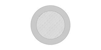 Miroir de poche de forme ronde en bambou Makeloo - Impression Bas